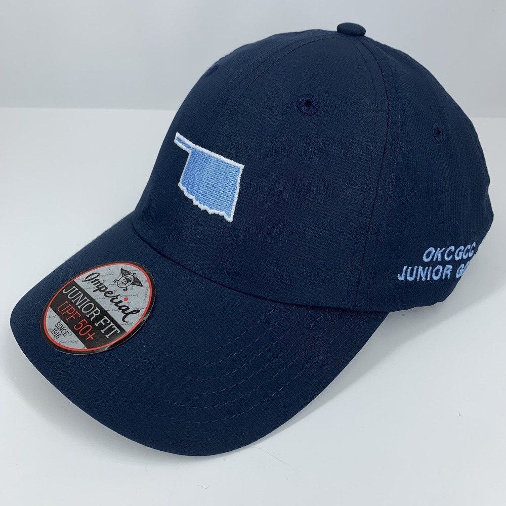 OKCGCC Junior Golf Hat Oklahoma City Fits 6 1/2–6 7/8 Blue Imperial Baseball Cap